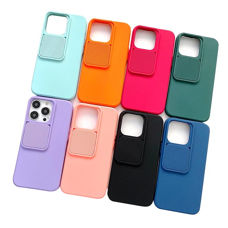 

13 12 Mini 11 XR XS Hot Sale Lens Protection Camshield 3D Cellphone Cases Silicone for iphone 13 pro max phone case
