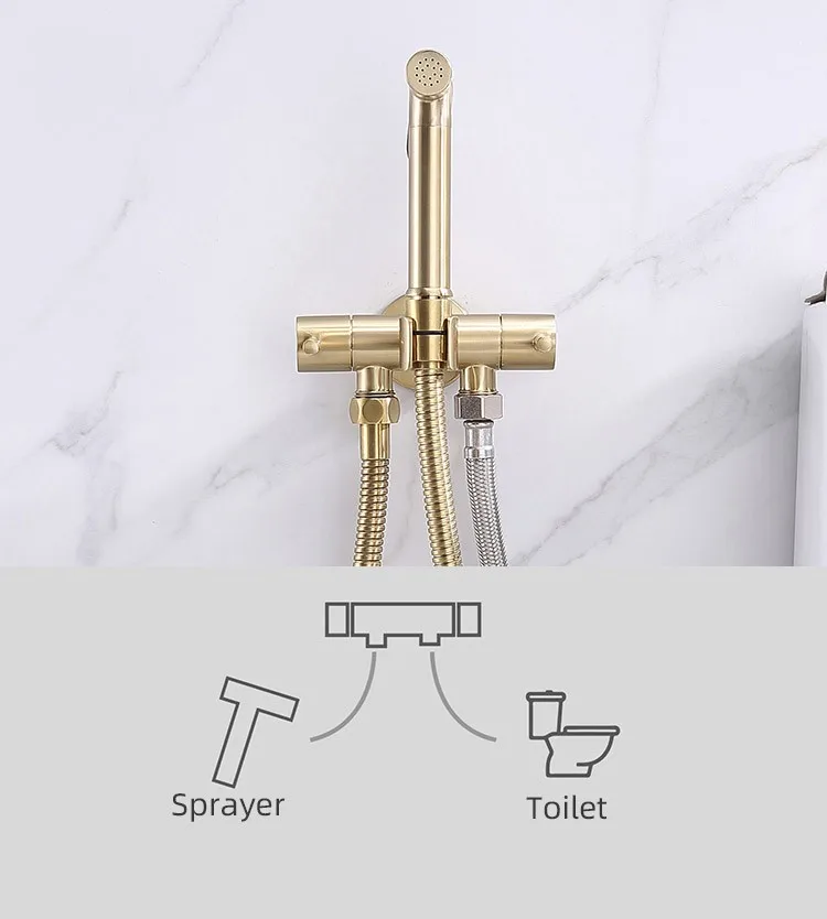 gold-bidet-spray-083-brushed-gold-brass-material-cylindrical-valve-body-detail