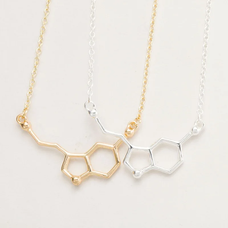 

Personalized dopamine Love Equation Chemical Structure Molecular pendant necklace fashion necklaces for women 2019 statement