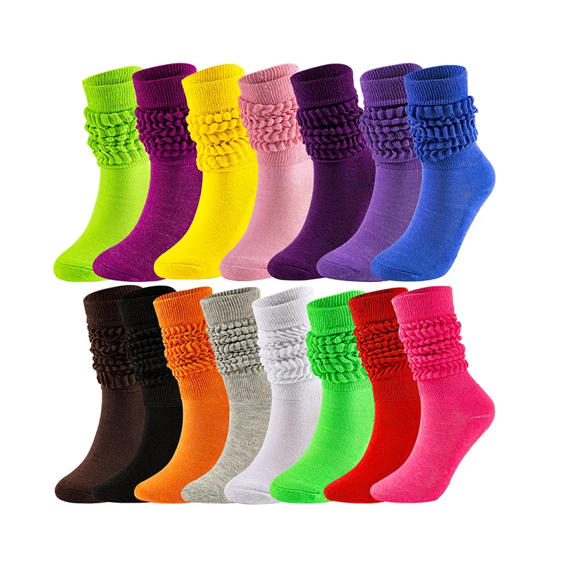 

New Product High Quality Winter Long Thick Slouch Socks Wholesale Custom Slouch Socks Cotton