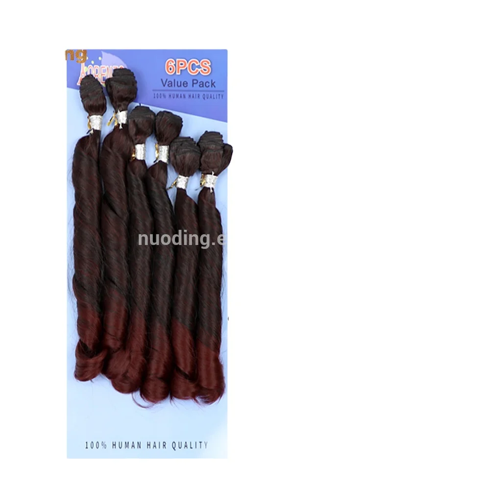 

Cabelo Sintetico Crochet Synthetic Hair Bundle Brown Cheap Wholesale Long Loose Curl Curly Custom Packaging Cabelo Sintetico, 1b/#2/#4/613blonde/obmre/1b99j or customized