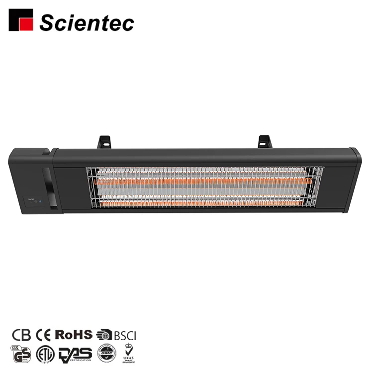 

1800W Aluminium Alloy Electric Outdoor Electrical Carbon Fibre Ceiling Heater, Silver