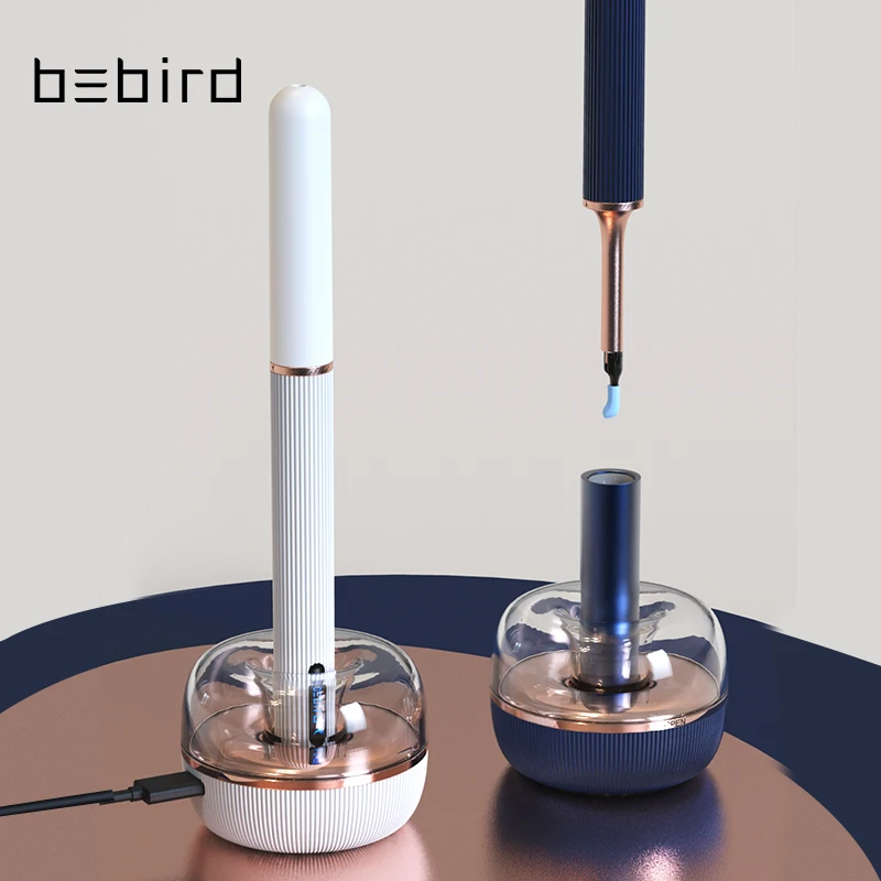 

Bebird RTS smart visual ear cleaner WIFI connect with 1080HD suit IOS Android ear wax cleaning tool endoscope camera Note 3 pro, Blue/white