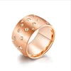China factory direct stainless steel crystal ring