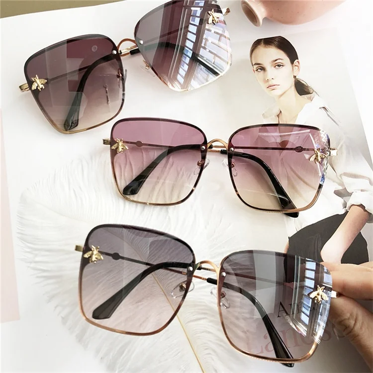 

2021 Oversized Square Sunglasses Men Women Sun Glasses Driving Luxury Brand Designer Shades UV400, Picture