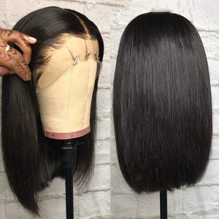 

Wholesale Straight Bob Wigs Brazilian Human Hair 13*4 Lace Front Short Bob Wigs For Black Women 4*4 Bob Wigs