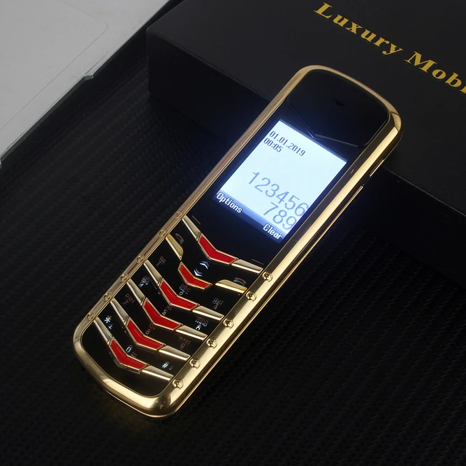 

Unlocked metal body business feature Luxury Gold phone K6 without camera Classic Design Dual sim card MP3 telefono