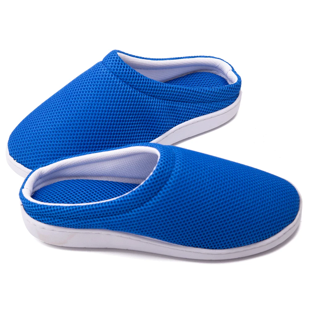 

Wholesale Breathable Men's Original Two-Tone 3D Amazon Mesh Bamboo Fiber Gel Slippers Memory Foam Slipper, Regular colors