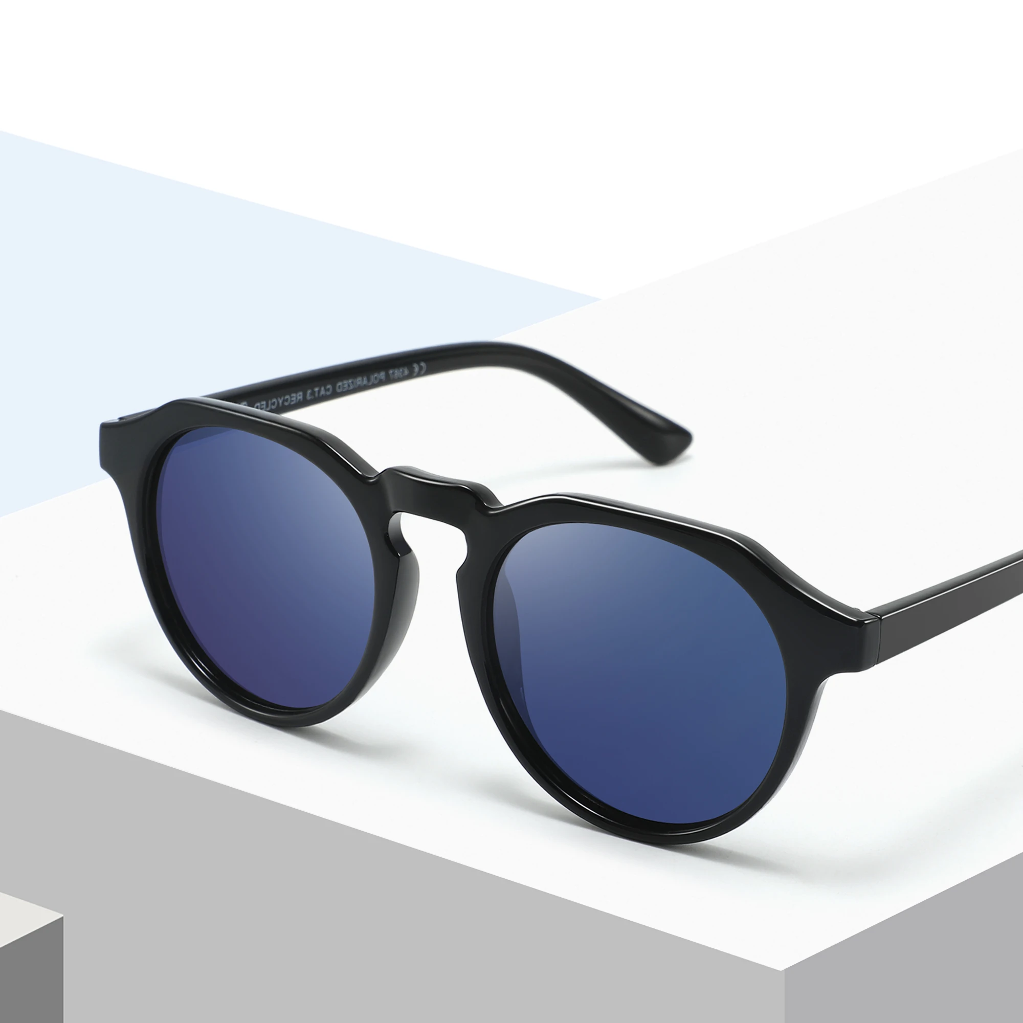 

CONCHEN Reasonable Price 2023 Recycled Plastic Sunglasses Polarized Round Retro Sun Glasses Wholesale