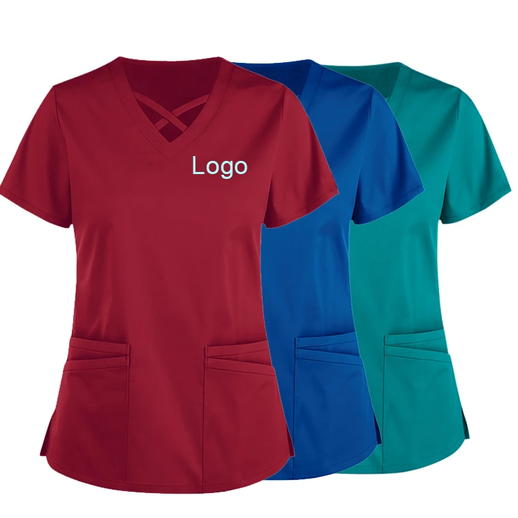 

Uniformes Hospital Nurse Dress Medical Scrubs Doctor Scrubs Uniform Clinic Scrub Top Nurse Hospital Uniform, Customized color