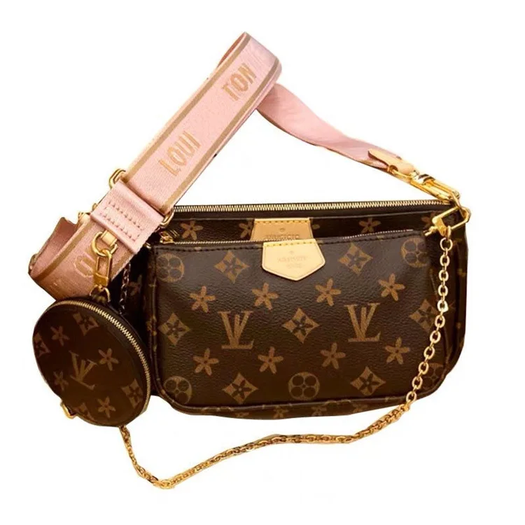 

Hot Sale High Quality PVC Leather Lady Fashion Trendy Brand Mahjong Chain 3 Pieces Set Small Women Handbag