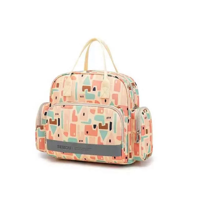 

Multifunction Large Capacity Double Layer Travel Single Shoulder Baby Diaper Bag Mummy Backpack With Stroller Straps