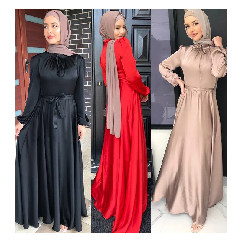 

Free Shipping Abaya Wholesale kaftan dress plus size Islamic Clothing modest muslim dresses simple abaya