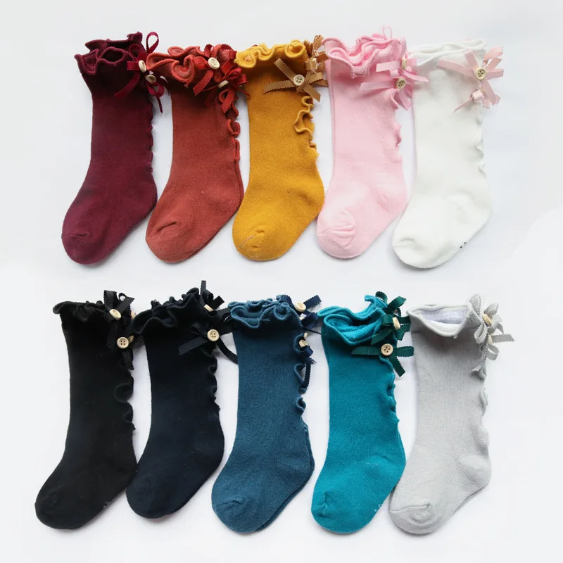 

various color fashional excellent quality soft cotton newborn baby clothing kids socks, Mixed colors