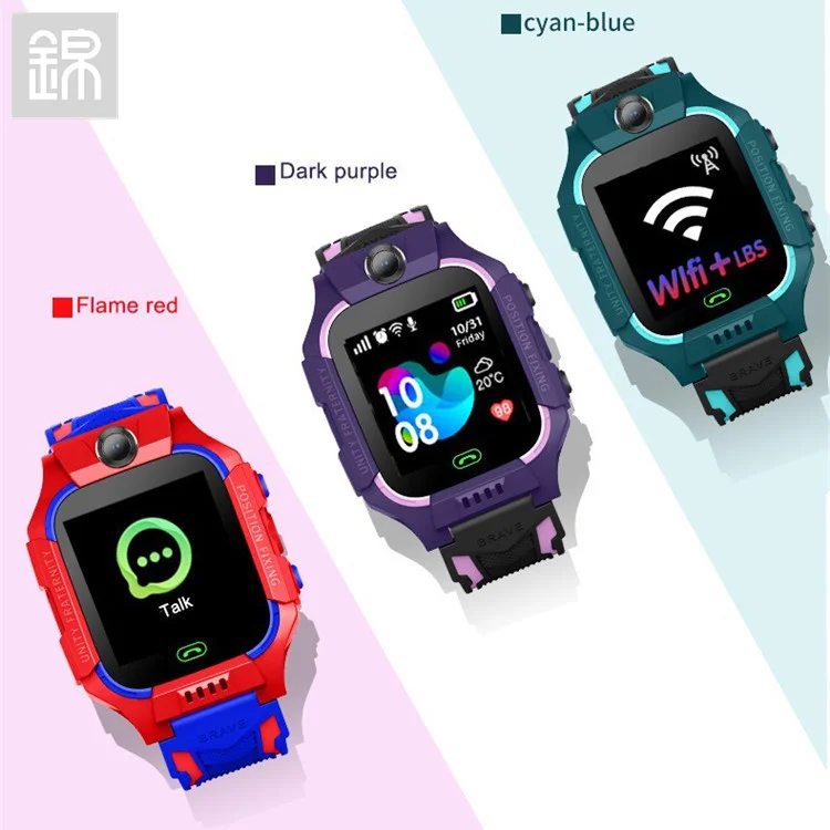 

JY-Mall Q19 Kids Smart Watch 1.44inch Big Screen with SIM card Two-way Call LBS SOS Game Remote Monitor Children smart bracelet