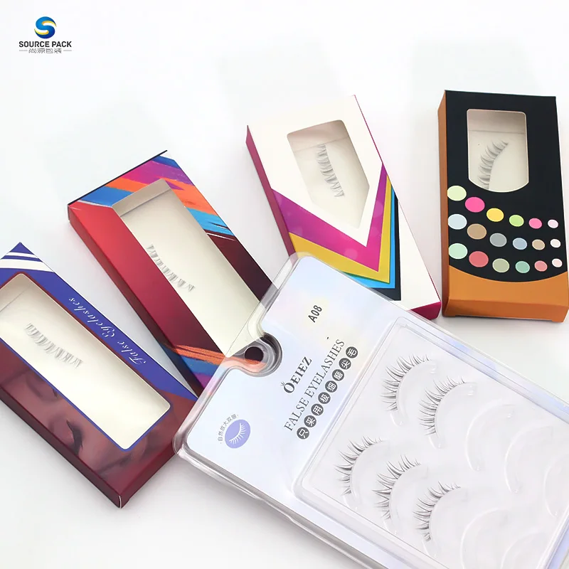 

Wholesale lash box custom logo printing cardboard box beauty false eyelash paper packaging boxes