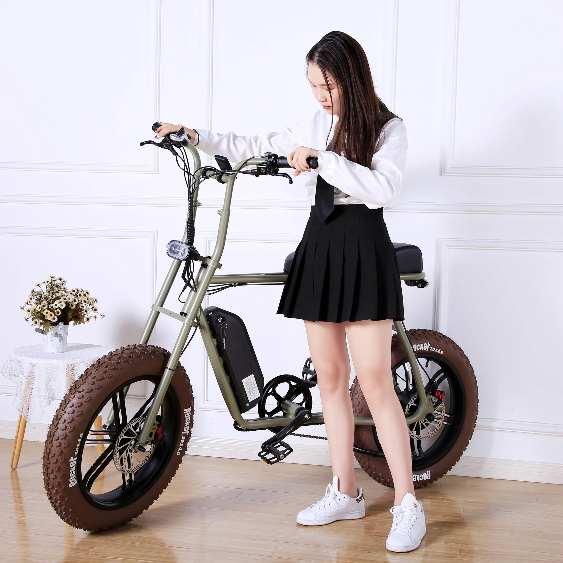 

LVCO factory fat bike electric lithium ion battery power fatbike electric man ebike woman e bike KCMTB032