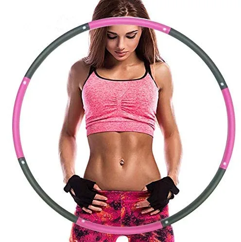 

Low MOQ Removable Gym Equipment Weighted Hula loop Fitness Hula ring for Adult