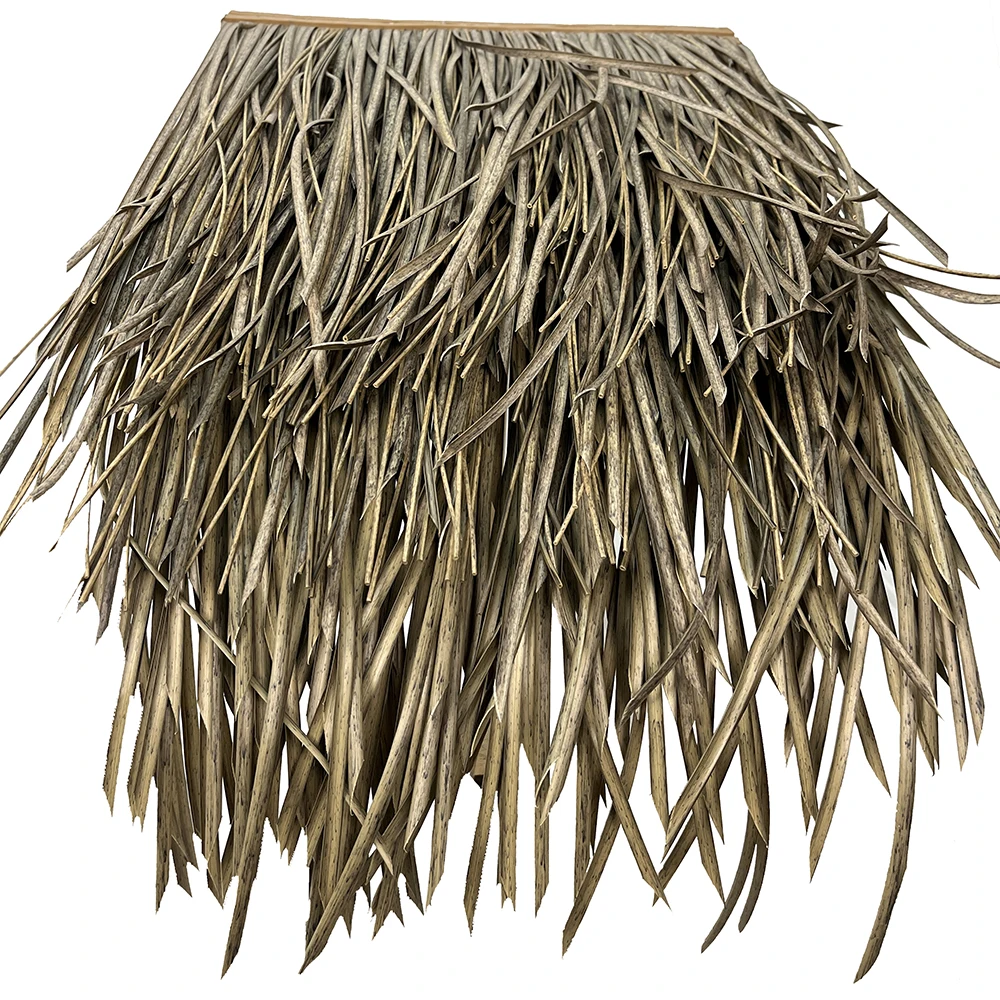

Maldives Fire Resistant Plastic Thatch Roof Artificial Thatch Synthetic Straw Roof