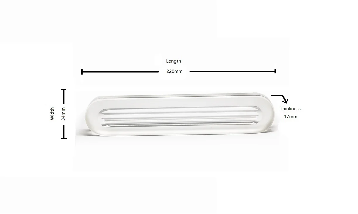 B5 220mmx34mmx17mm Medidor de nivel de reflejos vaso medidor de nivel de