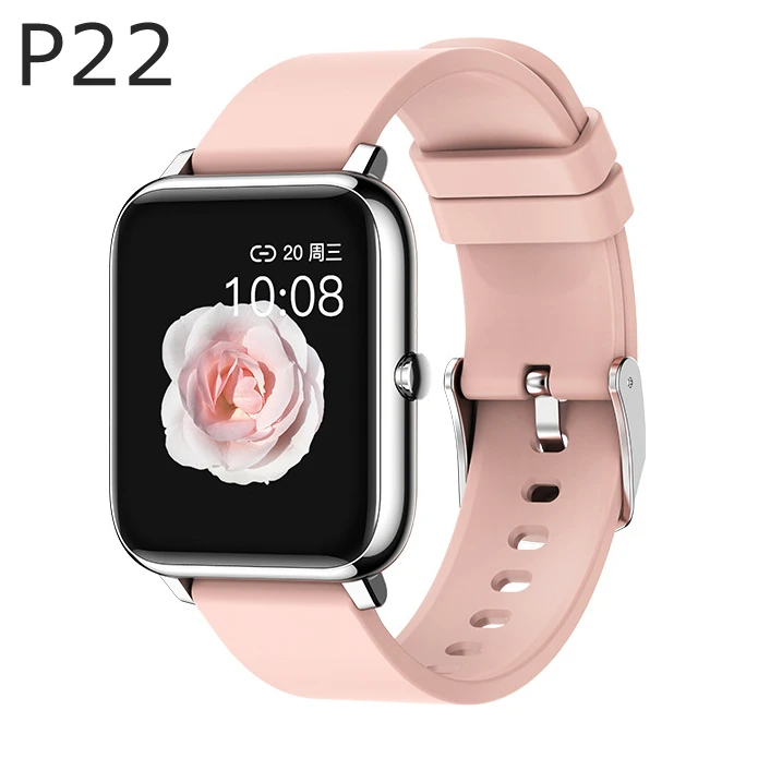 

Innoliance P22 Series 6 Waterproof Blood Pressure Montre Women Pink Silicone Strap Reloj Inteligente Smartwatch Smart Watch