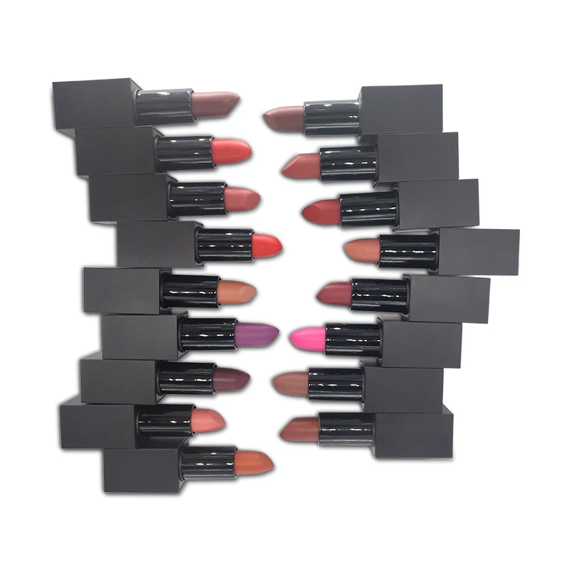 

Matte creamy 21 colors lipstick private label no label velvet lipstick