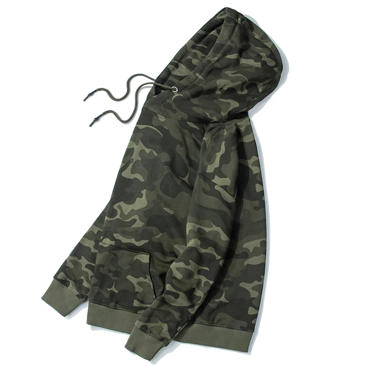 

OEM Custom 4XL oversized man camo cotton hoodie camouflage hoodi sweatshirt fashion loose pullover mens hoodies