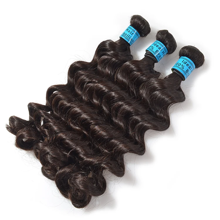 

Factory price high quality loose wave brazilian hair bundle, Natural color
