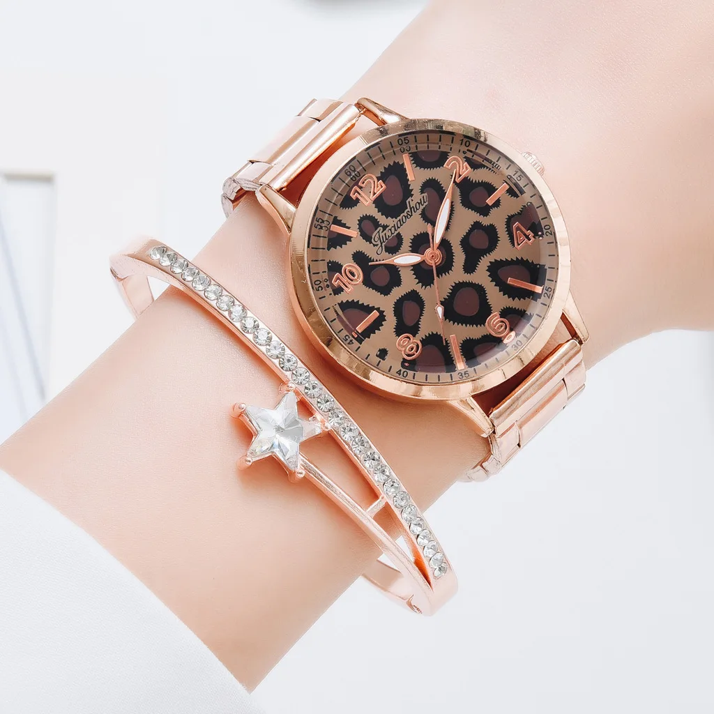 

wholesale custom your own brand fashion quartz luxury Wristwatch bracelet set pantherine Watches for women 2021