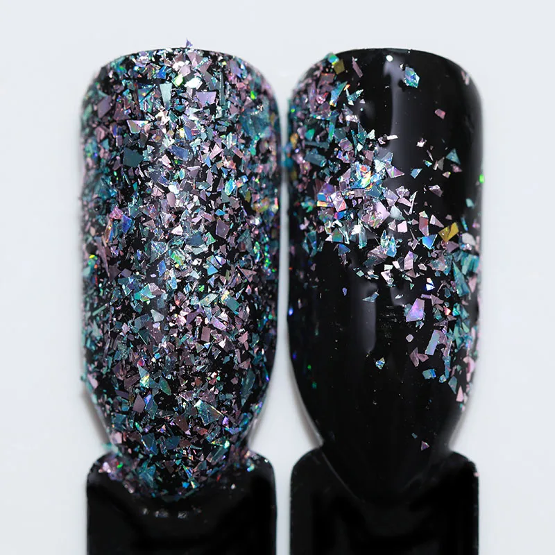

BORN PRETTY 1 Box Holographics Nail Flakies Sequins 0.1g Paillette DIY Nail Art Decorations Rose Gold Powder Nail Glitter, Colorful