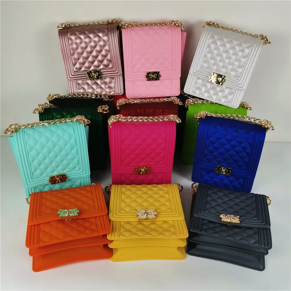 

BM9024 hot sale cheapest price wholesale designer handbag PVC shoulder handbag colorful matte jelly women handbags Jelly purse