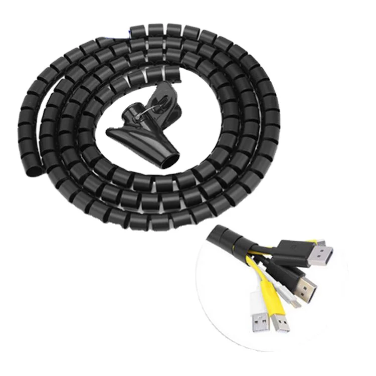 

Ready to ship TV PC Cinema Cable Tidy Wrap Organizer Spiral Wrapping Band with ease