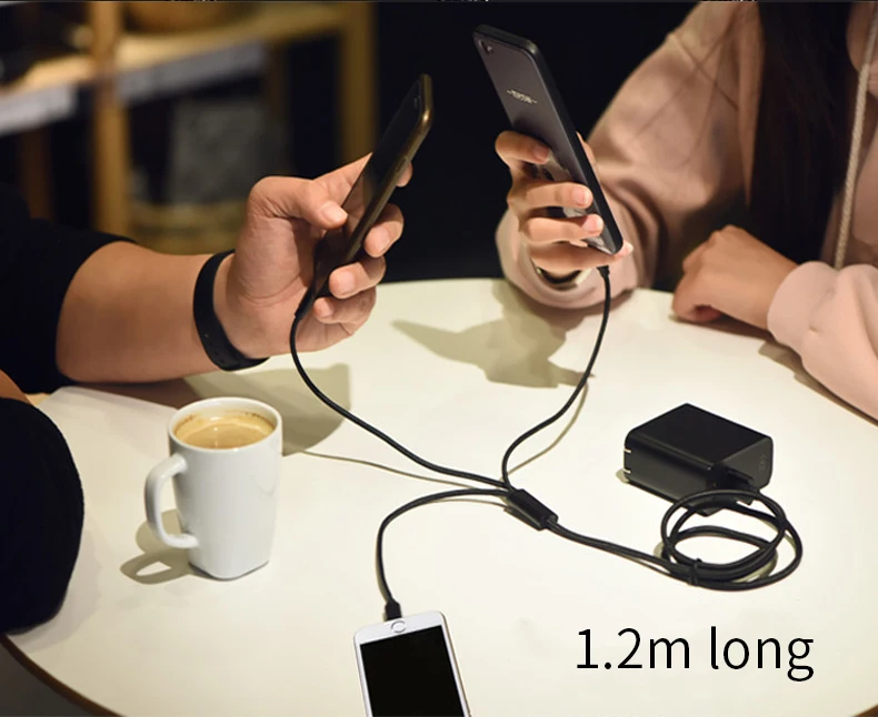 2019Laimoda Charging Fast 1.2M Long Bride cable Micro Portable Android Data Line Type-C 3 In 1 Usb Charger