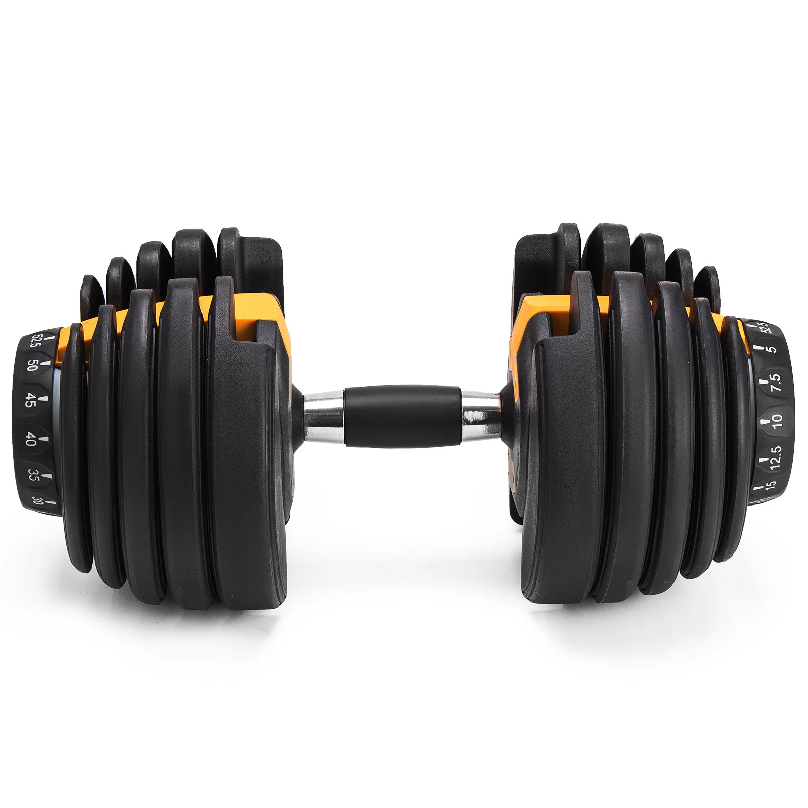 

Popular Sale custom logo and material 5-52.5lbs adjustable dumbbell for body building