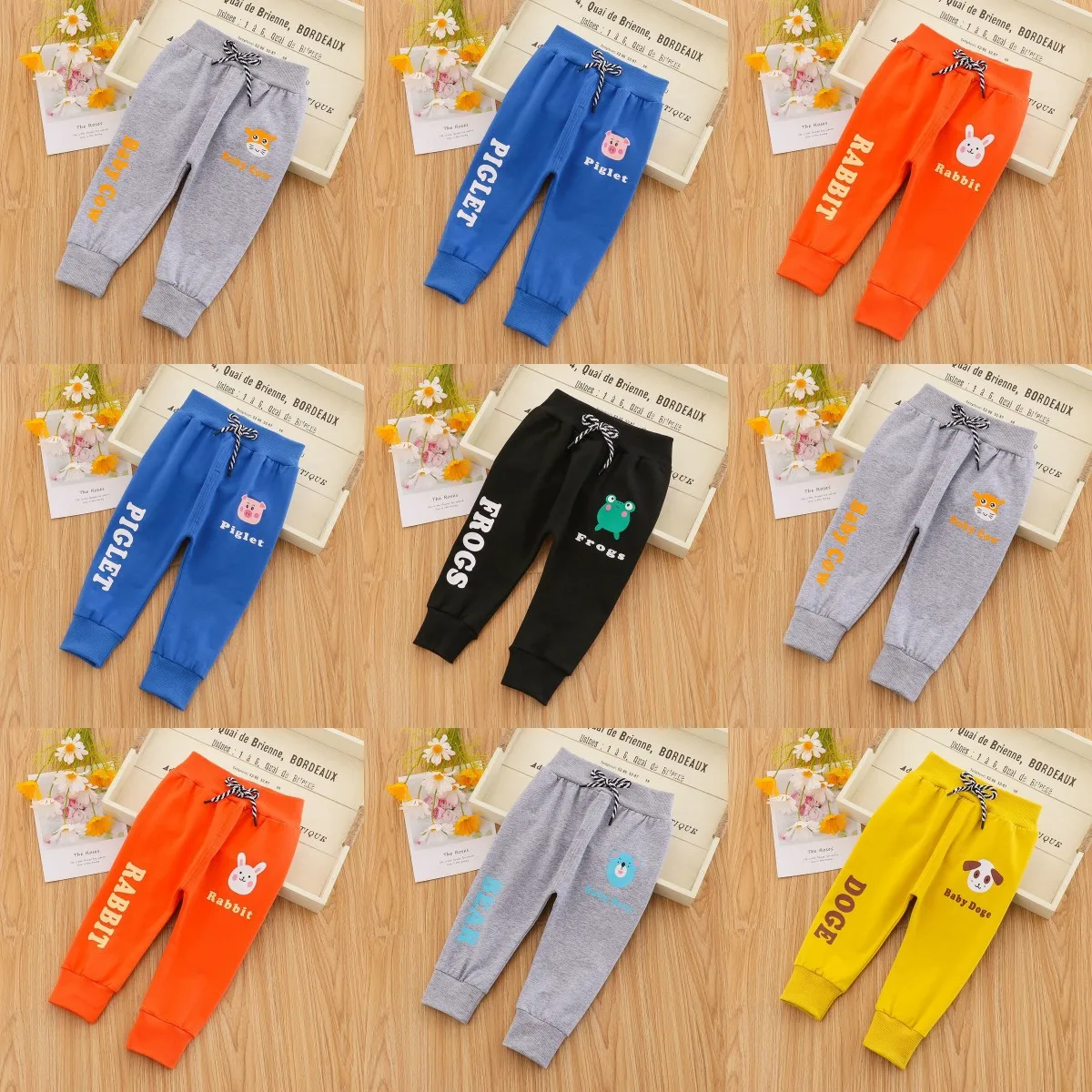 

Custom baby pants factory to produce kids clothing cheap wholesale children's pants