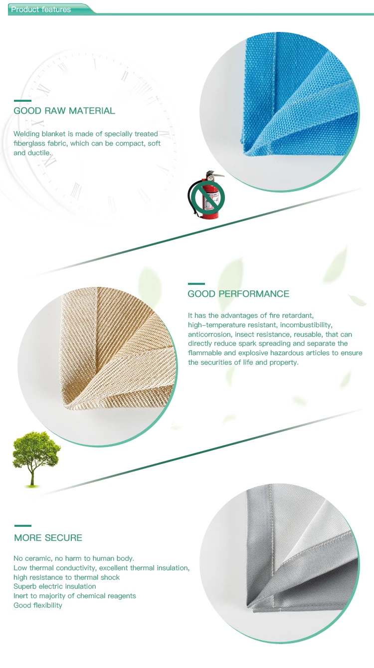 Fire Blanket For Welding 3 X 3 Ft 1400f Heavy Duty Aramid Stitched