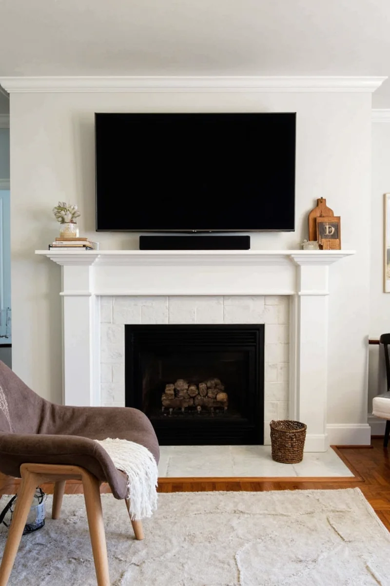 10 genius tv over the fireplace ideas that won t make your living room look like a sports bar