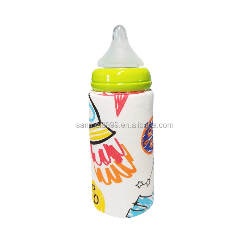 Car Travel Feeding Bottle Heated Cover Milk Water USB Baby Bottle Warmer