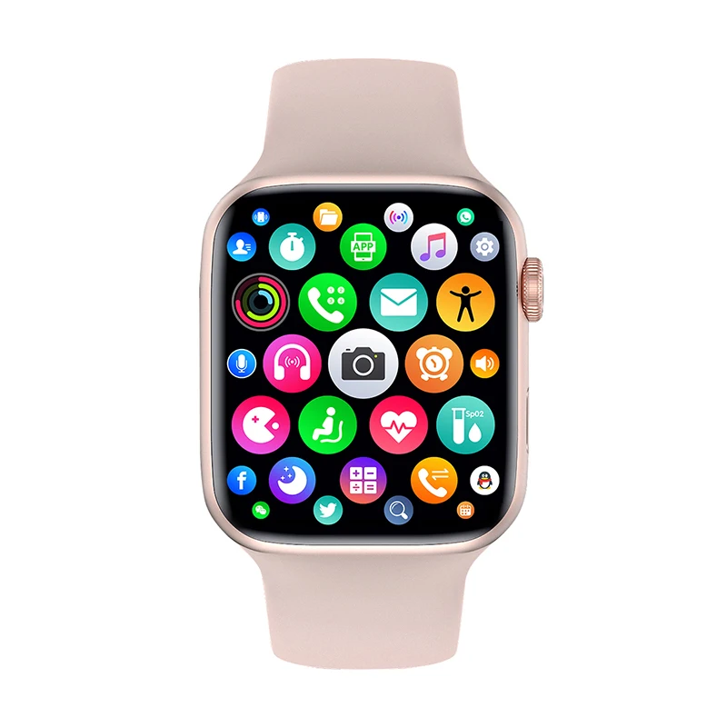

hiwatch w66 new watch waterproof reloj inteligente montre inteligente blotooth android smartwatch w66 series 5 6, Black white