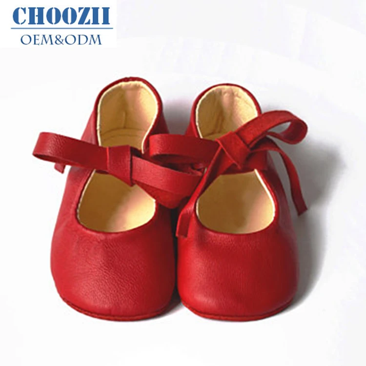 

Cute Design Soft Sole Daily Walking Newborn Baby Shoes for Girls, Red/ as request