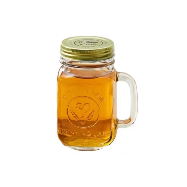 

wholesale tight container hinged animal shape mason glass jar for bever, High transparency