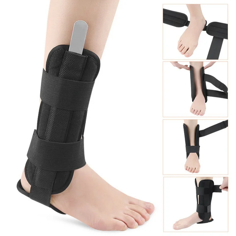 

Awesome 1PC Adjustable Pressurize Ankle Support Ankle Braces Bandage Straps Sports Safety Adjustable Ankle Protectors Supports, Black