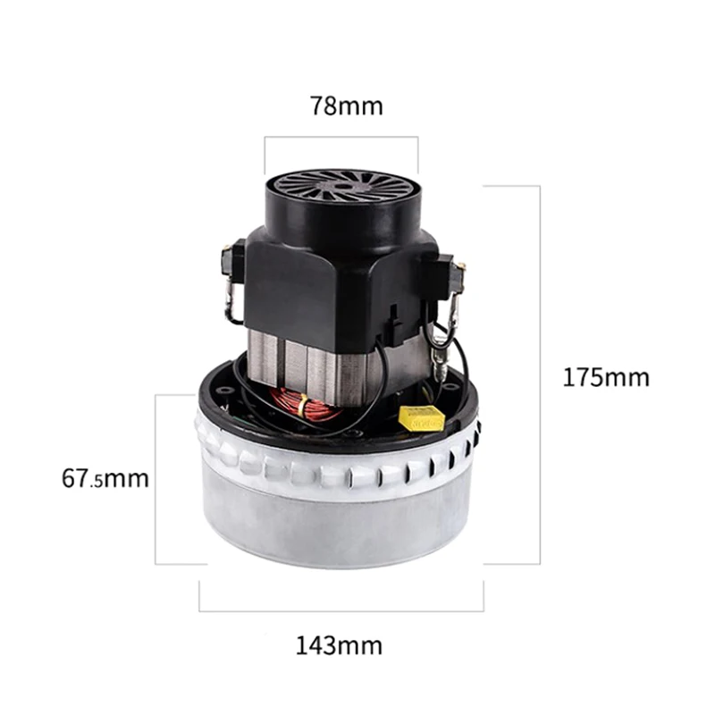 Lunyee Industrial 1500W 30000rpm vacuum cleaner AC motor