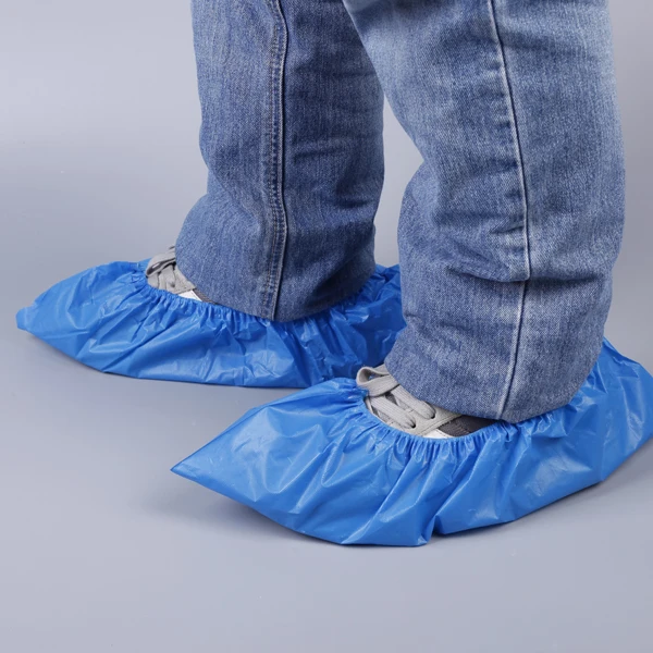 Light Weight Waterproof Cpe Blue Shoe Covers - Buy Cpe Shoe Covers