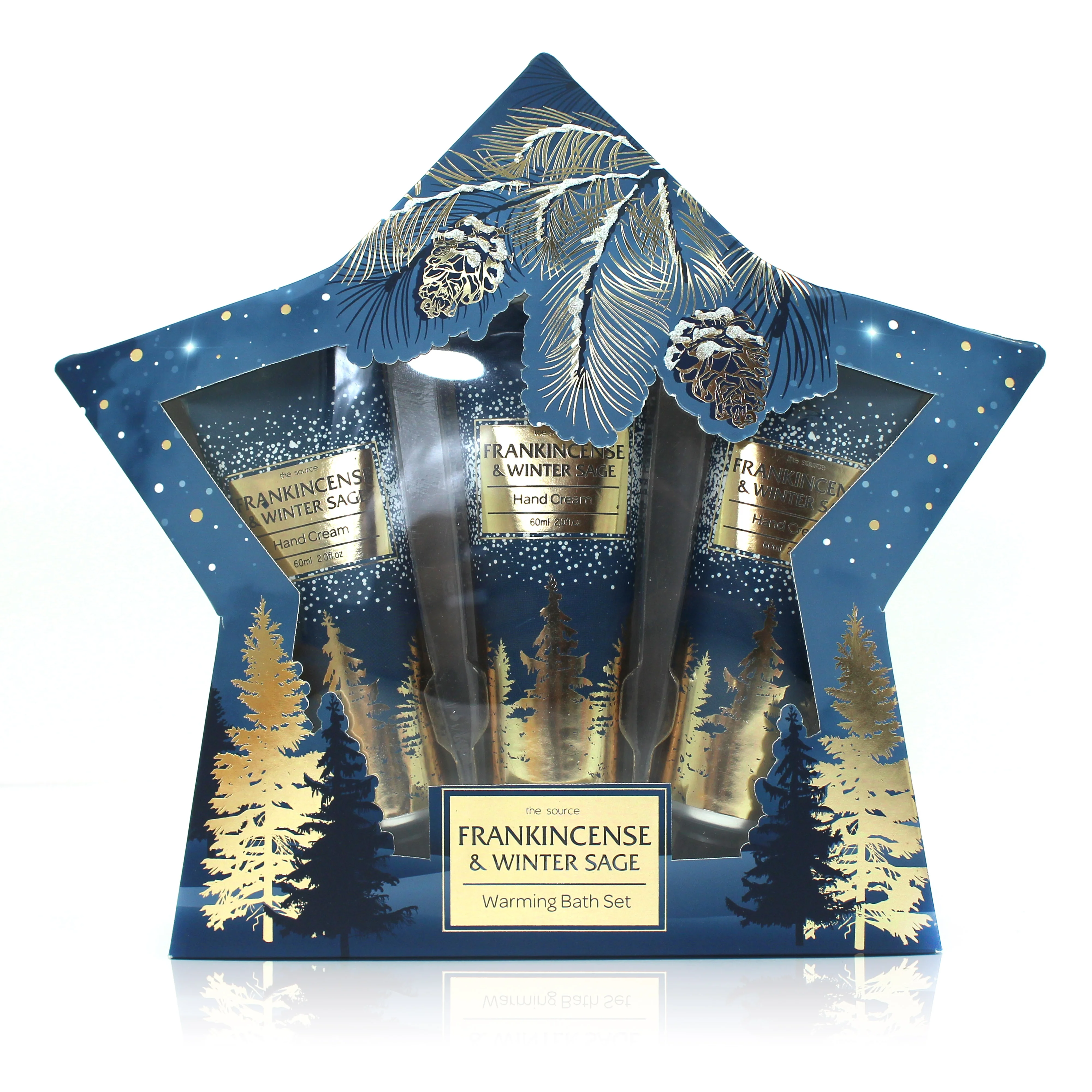 
OEM/ODM wholesale private label christmas theme moisturizing hand cream trio  (1600122009303)