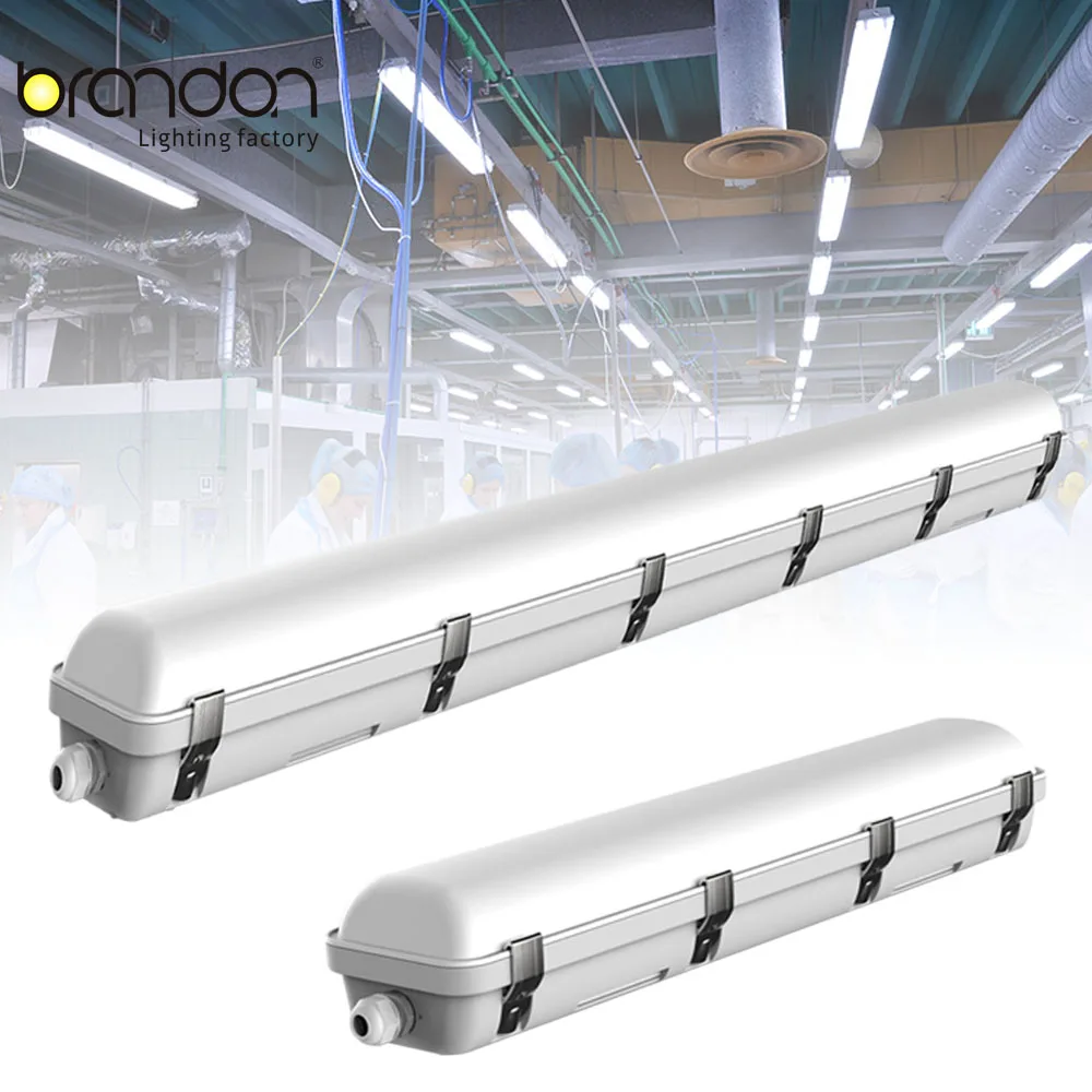 Waterproof 1.2m 4ft 8ft batten tri proof lighting fixture IP66 linear led tri-proof light