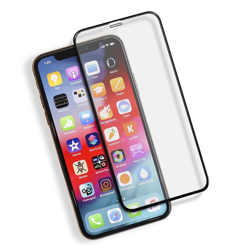 

9H Full Cover Screen Protector 9D Hardness Tempered Glass Screen Protector For iPhone X/XS/XS Max, Transparent