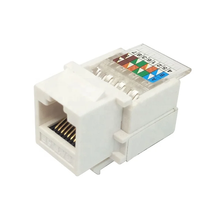 Cat6a/cat6/cat5e Rj45 Utp Ethernet Keystone Jack - Buy Ethernet ...