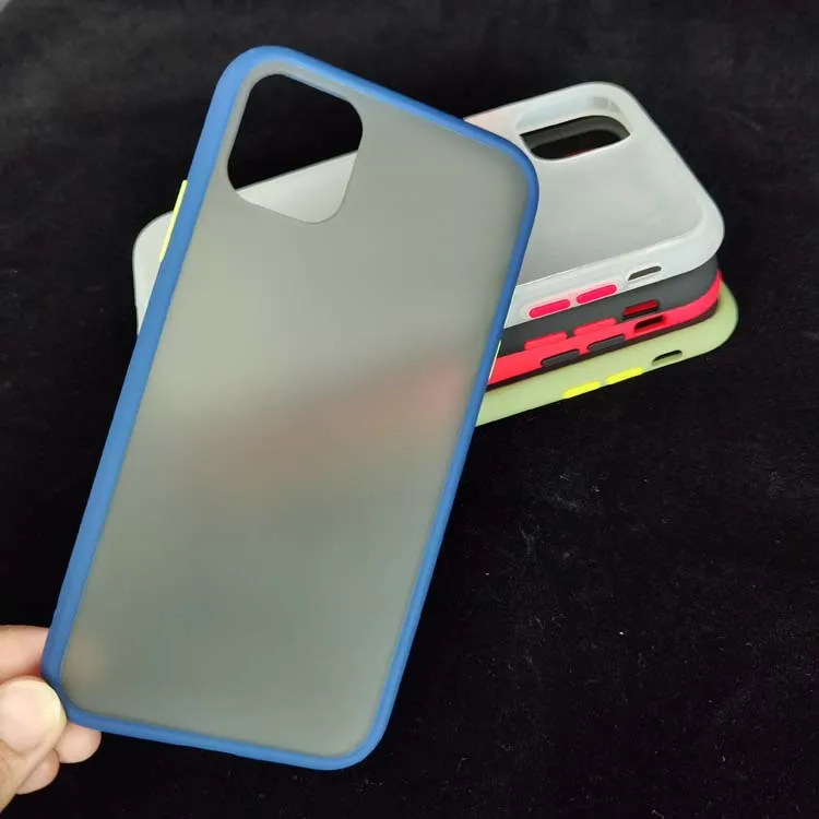 

Hot Sales Mixed Color Frosted Translucent Matte PC Hard Back TPU Bumper Phone Cover Case For Vivo Y90 Y91C Z5X Z1 Pro