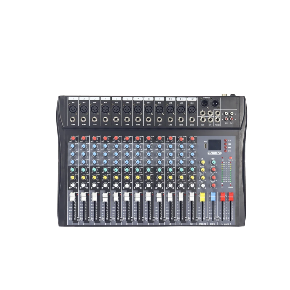 

Dj Dynamic Mixing Console Channel 12 Sound Studio Mixer Professional, Black